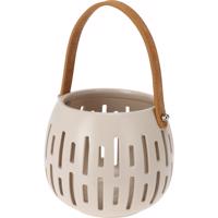 Latarnia dekoracyjna Matt cream, 14,5 x 12 cm