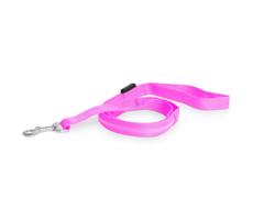 LED Smycz na baterie dla psa 120 cm 2xCR2032/5V/40 mAh różowa