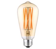 LED Żarówka CLASIC AMBER ST64 E27/10W/230V 2200K – Brilagi