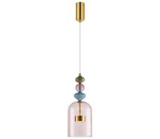 LED Żyrandol na lince ARTE LED/12W/230V śr. 16 cm mosiądz