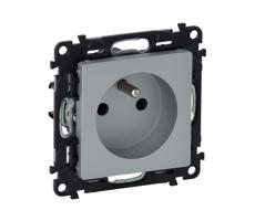 Legrand 753380 - Gniazdko elektryczne VALENA LIFE 250V/16A 2P+T AS. aluminium