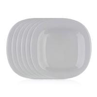 Luminarc Kwadratowy talerz deserowy CARINE 19 cm, 6 szt., szary
