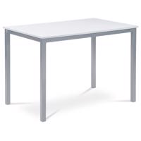 Minimalistyczny stół do jadalni, szaro-biały, 110x 70 x 75 cm