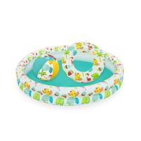 Nadmuchiwany zestaw Bestway - basen 122 cm, kołodo pływania 46 cm, piłka 27 cm