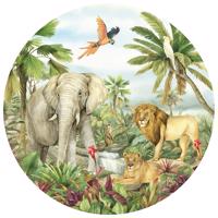 Okrągła fototapeta Jungle 125 x 125 cm, 2 części