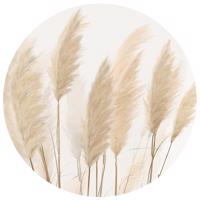 Okrągła fototapeta Pampas 125 x 125 cm, 2 części