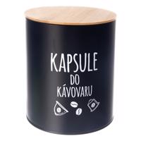 Orion Pojemnik blaszany na Kapsułki kawy Black