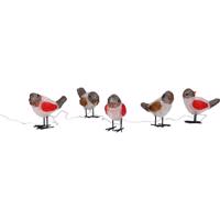 Oświetlona dekoracja zewnętrzna Birds 40 LED, zimna biała