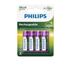 Philips R6B4B260/10 - 4 szt. Bateria akumulatorowa AA MULTILIFE NiMH/1,2V/2600 mAh