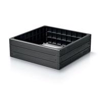 Podwyższona rabata BASE WOODY antracyt, 75,6 x 25 x 75,6 cm, antracytowy