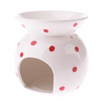 Porcelanowa lampa do aromaterapii Abuela biała,9,8 x 12,5 cm