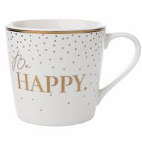 Porcelanowy kubek Florina złoty, 400 ml