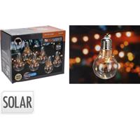 ProGarden Łańcuch solarny Żarówki przezroczysty, 2 m, 10 x 5 LED, ciepła biała