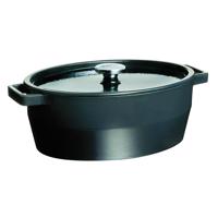 Pyrex Naczynie żeliwne z pokrywką 6 l, 33 x 25 cm,szary, szary, 6 l