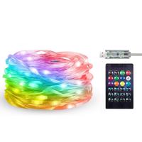Rabalux 77123 zewnętrzny łańcuch świetlny SMART  Biri 5 m, z funkcją timera, pamięcią, 5 m