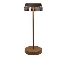 Redo 90308 - LED Ściemnialna lampa stołowa ILUNA LED/2,5W/5V 3000 mAh IP65 brązowa