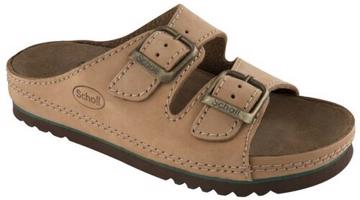 Scholl AIR BAG - pantofle zdrowotne PROFESSIONAL rozm. 42, brązowy, 42 EU