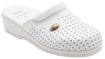 Scholl CLOG BACK GUARD - pantofle zdrowotne PROFESSIONAL, rozm. 40, biały, 40 EU