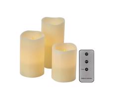 SET 3x LED Dekoracja bożonarodzeniowa 3xLED/3x3AAA + pilot