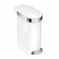 Simplehuman Pojemnik na pedały Slim 45 l, biały