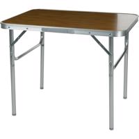Składany stolik kempingowy Bamboo 2w1, 75 x 25 /60 x 55 cm, aluminium i MDF