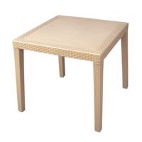 Stół ogrodowy Ratan Lux, 73 x 75,5 x 75,5 cm,szampan