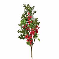 Świątecznie udekorowana gałąź Navara, 70 cm