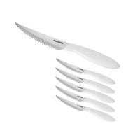 Tescoma Nůž steakový Nóż do steków PRESTO 12 cm, 6 szt., biały, biały