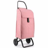 Torba na zakupy Rolser Jolie Tweed RG2 na kółkach,koralowa, różowy