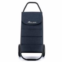 Torba na zakupy Rolser na kółkach Com Polar 8Black Tube, niebieska, niebieski