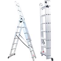 Trzyczęściowa drabina Fieldmann FZZ 4307, 3 x 7szczebli