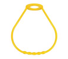 Uchwyt żyrandola plastik żółty