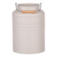 Wazon metalowy Pail szaro-brązowy, 13 x 18 x 26 cm