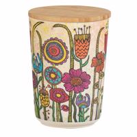 Wenko Pojemnik z pokrywą bambusową Flowers, 700 ml, M