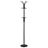 Wieszak metalowy Viborg chrom, 180 cm, czarny