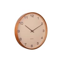 Zegar ścienny Karlsson 5993SB design beżowy,średnica 40 cm