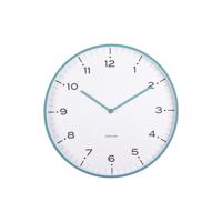 Zegar ścienny Karlsson 6011BL design niebieski,średnica 40 cm