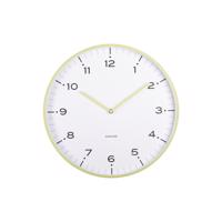 Zegar ścienny Karlsson 6011GR żółty, średnica 40cm