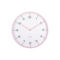Zegar ścienny Karlsson 6011PI design różowy,średnica 40 cm