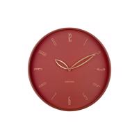 Zegar ścienny Karlsson 6012RD design czerwony,średnica 40 cm