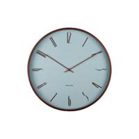 Zegar ścienny Karlsson 6014BL design niebieski,średnica 40 cm