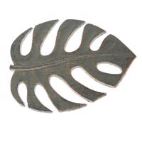 Żeliwna podkładka pod garnek Leaf green, 16 x 20cm