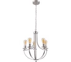 Żyrandol na łańcuchu GINA 5xE27/60W/230V chrom