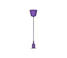 Żyrandol na lince 1xE27/60W/230V fioletowy
