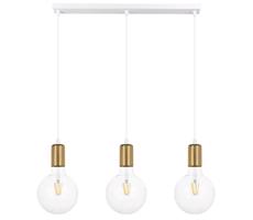 Żyrandol na lince MIROS 3xE27/60W/230V biały/złoty