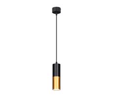 Żyrandol na lince TUBA 1xGU10/15W/230V czarny/złoty